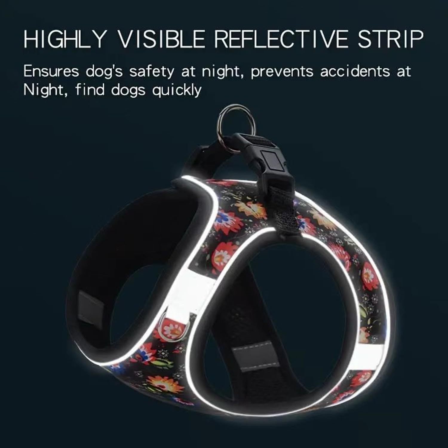 Step-In No-Pull Dog Harness & Leash Set – Adjustable Soft Mesh Reflective Vest for Small & Medium Dogs