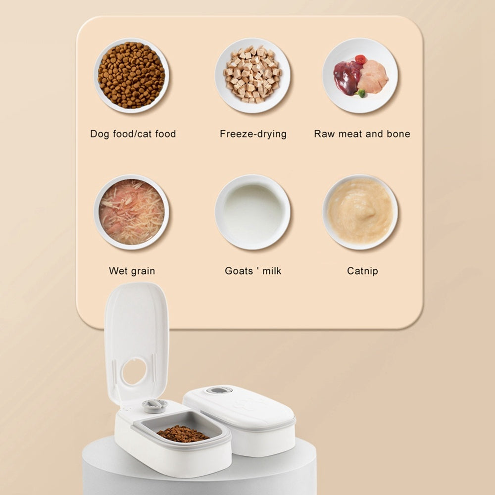 Automatic Smart Pet Feeder – Timed Food Dispenser with Stainless Steel Bowl for Cats & Dogs