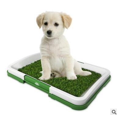 Flat Pet Toilet with Grass Pad – Indoor Dog Potty for Easy Training