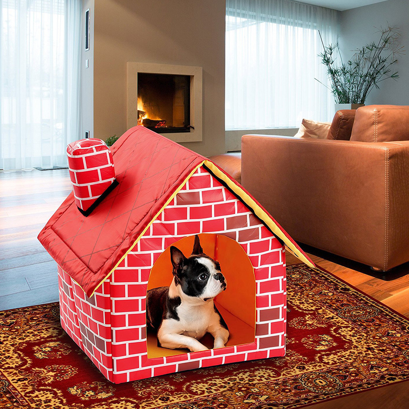 Cat Litter Chimney Villa – Enclosed Odor-Control Litter Box with Privacy Design