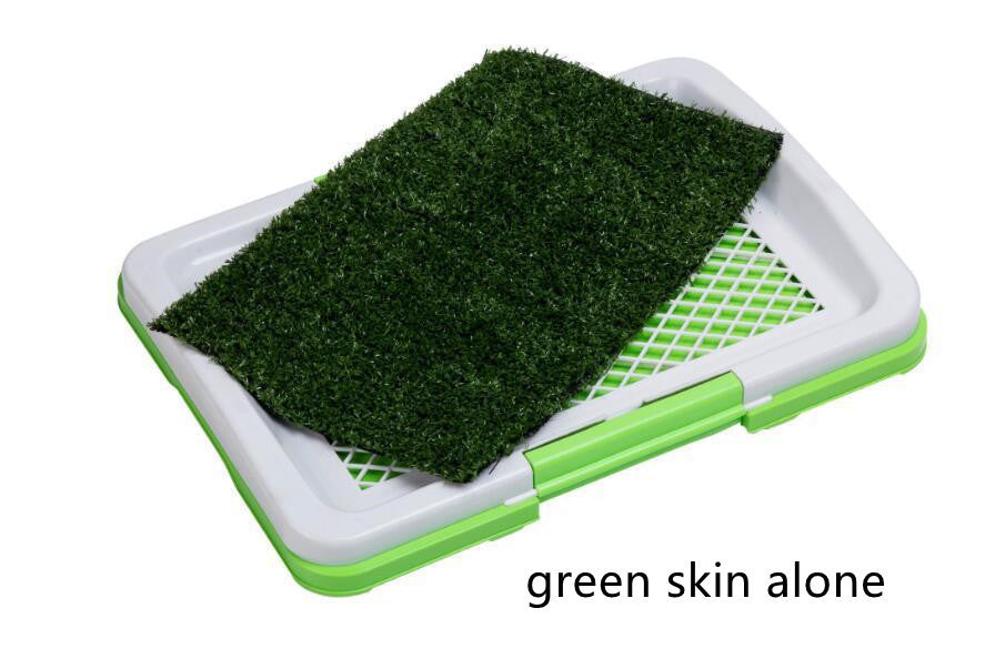 Flat Pet Toilet with Grass Pad – Indoor Dog Potty for Easy Training