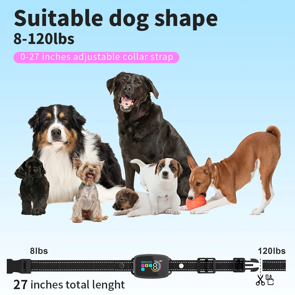 Smart Automatic Anti-Barking Dog Collar – Waterproof Rechargeable Trainer