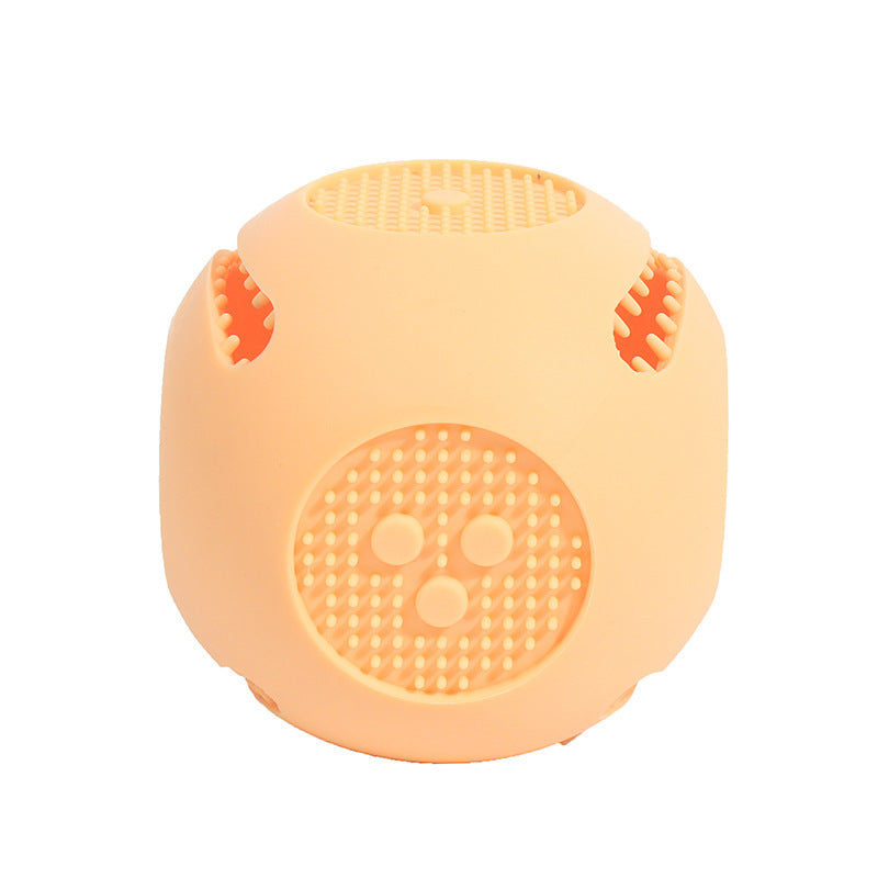 Silicone Dog Food Leakage Toy – Durable Treat-Dispensing Slow Feeder for Dogs & Puppies