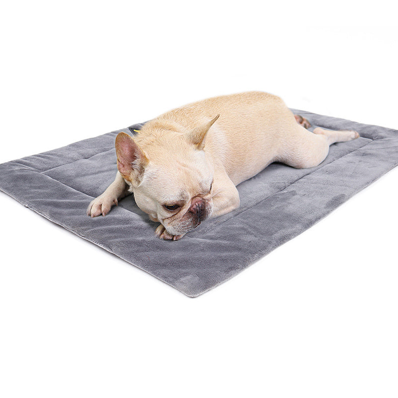 Self-Heating Pet Sleeping Pad – Heat-Insulated Fleece Bed for Dogs & Cats | Soft Warm Cushion for Home, Sofa & Kennel