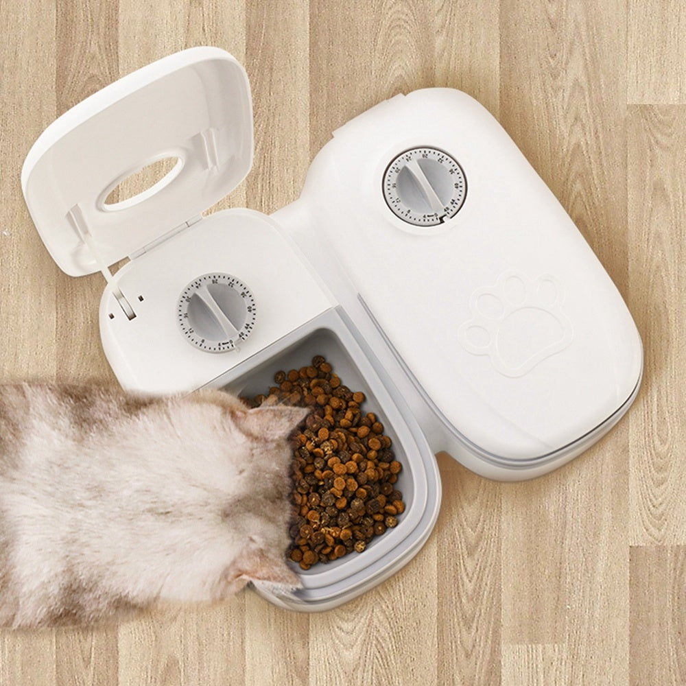 Automatic Smart Pet Feeder – Timed Food Dispenser with Stainless Steel Bowl for Cats & Dogs