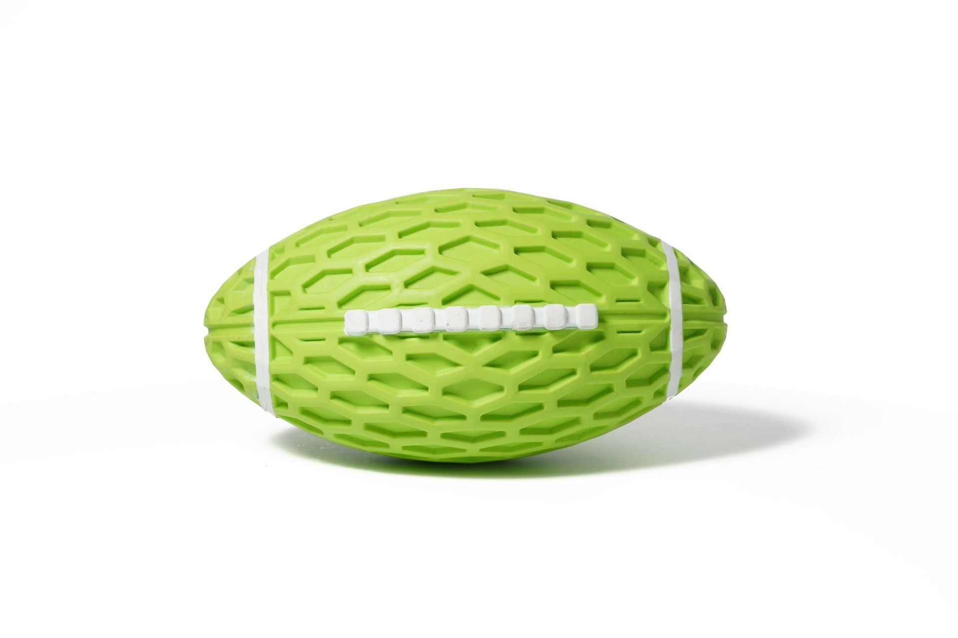 Durable Rugby Dog Toy – Bite-Resistant & Squeaky Chew Ball for Fun Play and Boredom Relief