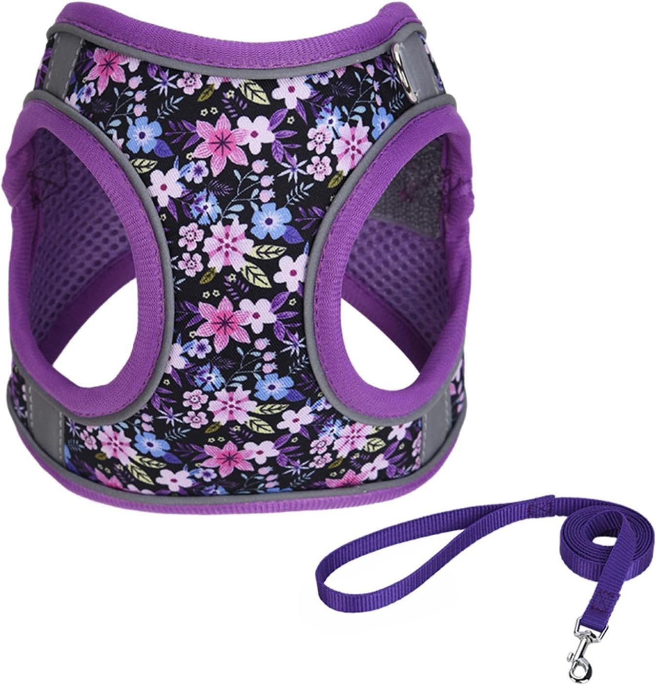 Step-In No-Pull Dog Harness & Leash Set – Adjustable Soft Mesh Reflective Vest for Small & Medium Dogs