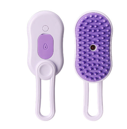 3-in-1 Cat & Dog Steam Brush – Electric Pet Grooming Comb, Hair Removal & Massage Spray Brush